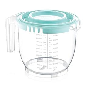 Overige Merken Maatbeker 2200 ml mint/transparant