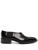 Jil Sander mocassins en cuir à bout pointu - Noir