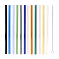 Alpina gekleurde rietjes glas 13-delig