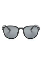 Polo Ralph Lauren round-frame logo-engraved sunglasses - Noir