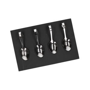 Amuse serveerplank 30 cm met lepels 13 cm