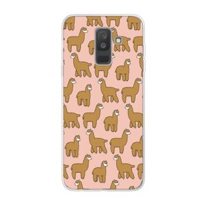 Alpacas: Samsung Galaxy A6 Plus (2018) Transparant Hoesje