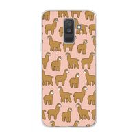 Alpacas: Samsung Galaxy A6 Plus (2018) Transparant Hoesje