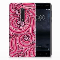 Nokia 5 Hoesje maken Swirl Pink