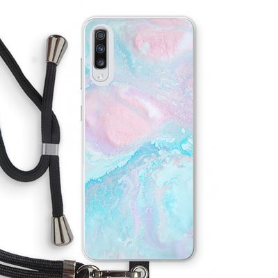 Fantasie pastel: Samsung Galaxy A70 Transparant Hoesje met koord