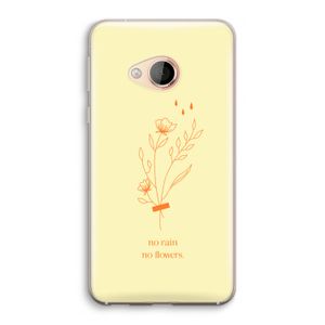 No rain no flowers: HTC U Play Transparant Hoesje