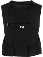 Y-3 débardeur à logo brodé - Noir