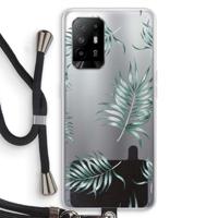 Simple leaves: Oppo A95 5G Transparant Hoesje met koord