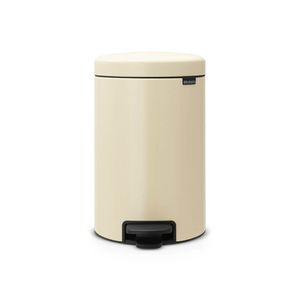 Brabantia newIcon pedaalemmer 12 liter met kunststof binnenemmer - Almond