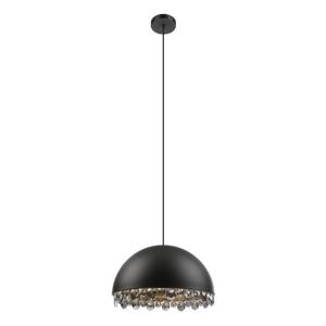 Stars of Light Zwarte hanglamp met kristalGaetano 2 Ø 45cm - 39949