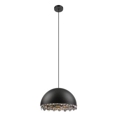 Stars of Light Zwarte hanglamp met kristalGaetano 2 Ø 45cm - 39949