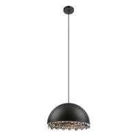 Stars of Light Zwarte hanglamp met kristalGaetano 2 Ø 45cm - 39949