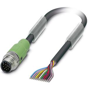 Phoenix Contact 1554775 Sensor/actuator connector, geassembleerd M12 Aantal polen (sensoren): 12 Stekker, recht 1.50 m 1 stuk(s)