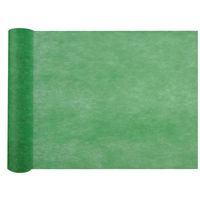 Tafelloper op rol - donkergroen - 30 cm x 10 m - non woven polyester - thumbnail