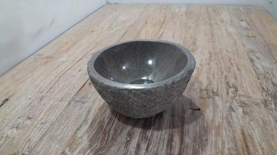 Rivierstenen waskom RXS250316, 26x25x12 cm