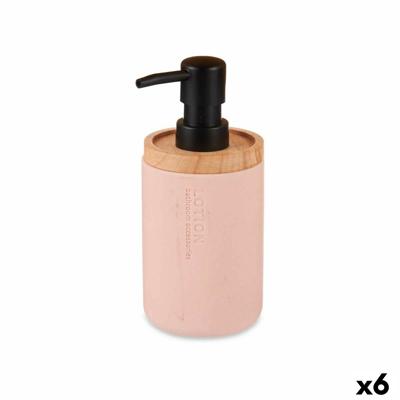 Zeepdispenser Roze Hout Hars Plastic (6 Stuks)
