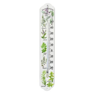 TFA Thermometer - kruiden - kunststof - XL - wit - 50 x 9.2 cm - tuindecoratie