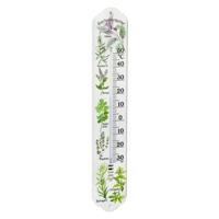TFA Thermometer - kruiden - kunststof - XL - wit - 50 x 9.2 cm - tuindecoratie