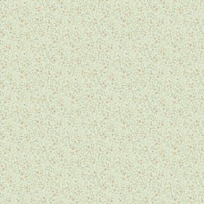 Dutch Wallcoverings Rosenlycka - Mini Flowers Green - Groen/Rood