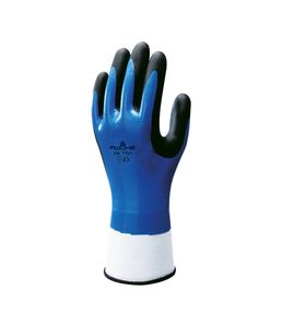 Showa 377 Nitrile Foam  Werkhandschoenen - Blauw/Zwart