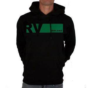 Rugby Vintage - Ierland Colour Banner Hoodie - Zwart/Groen