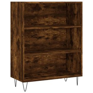 vidaXL Boekenkast 69,5x32,5x90 cm bewerkt hout gerookt eikenkleurig