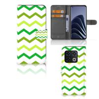 OnePlus 10 Pro | Telefoon Hoesje | Zigzag Groen