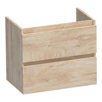 Brauer Joy - Onderkast Ondiep - 60 cm - met 2 Softclose Lades Greeploos en 1 Sifon Uitsparing - Forest Wheat