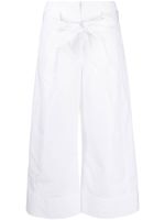 3.1 Phillip Lim pantalon court plissé à taille ceinturée - Blanc - thumbnail