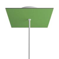 Plafondkap vierkant lichtgroen 1 uitgang 200mm