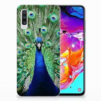 Samsung Galaxy A70 TPU Hoesje Pauw - thumbnail