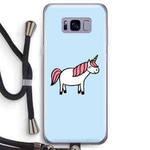 Eenhoorn: Samsung Galaxy S8 Transparant Hoesje met koord