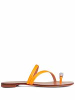 Giuseppe Zanotti claquettes Hillary Ring - Orange