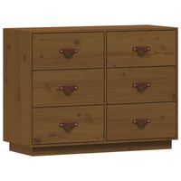 The Living Store Houten Dressoir - 100 x 40 x 75 cm - Massief Grenenhout - thumbnail