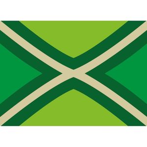 5x Achterhoekse / De Graafschap vlag stickers 7.5 x 10 cm   -