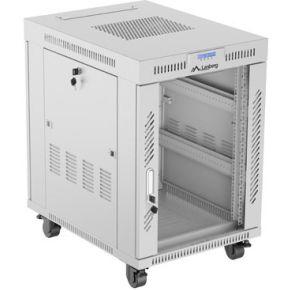 Lanberg FF01-6815-12SL rack 15U Vrijstaande rek Grijs