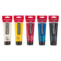 Amsterdam All Acrylics Amsterdam • standard series acrylic paint primary set 5x120 ml