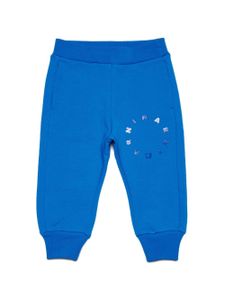 Marni Kids pantalon de jogging à logo appliqué - Bleu