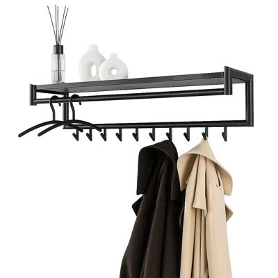 Ylumen Kapstok Tenaro B 100 cm H 30 cm marmer zwart