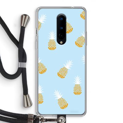 Ananasjes: OnePlus 8 Transparant Hoesje met koord