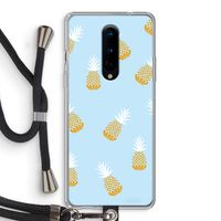 Ananasjes: OnePlus 8 Transparant Hoesje met koord