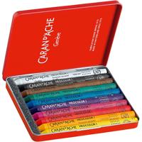Caran Dache Caran d'ache neocolor i, l: 10 cm, dikte 8,5 mm, diverse kleuren, 10 stuk/ 1 doos