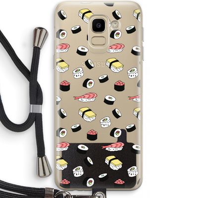 Sushi time: Samsung Galaxy J6 (2018) Transparant Hoesje met koord