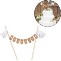 Ginger Ray taarttopper mr & mrs 18 cm | 20 stuks