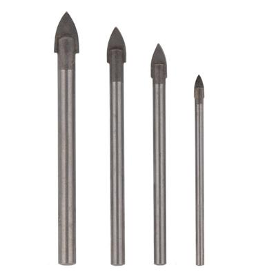 Glas boorset - 4-delig - 3 - 5 - 6 en 8 mm - glasboren
