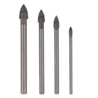 Glas boorset - 4-delig - 3 - 5 - 6 en 8 mm - glasboren