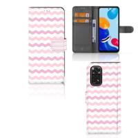 Xiaomi Redmi Note 11/11S | Telefoon Hoesje | Waves Roze | Portemonnee hoesje