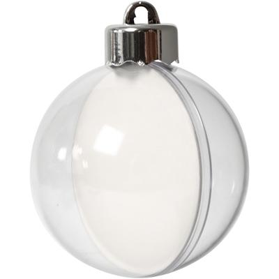 Creativ Company Deco ballen, d 6 cm, transparant, 8 stuk/ 1 doos