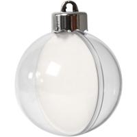 Creativ Company Deco ballen, d 6 cm, transparant, 8 stuk/ 1 doos