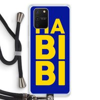 Habibi Blue: Samsung Galaxy S10 Lite Transparant Hoesje met koord